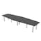 Skutchi Designs 45 in W, 144 in L, 29 in H, Engineered Wood Top, Grey HAR-HEXIR-46143PT-AN - alternate 1